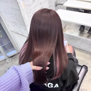 セミロング カラー DATE by Alan Smithee所属・若者ハイトーン💖 etsukiのヘアスタイル