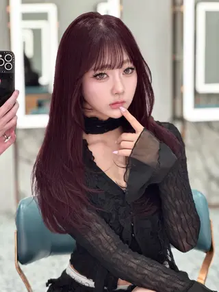 ロング カラー ワンホン🎀韓国ヘア 💞新宿/GAKUのヘアスタイル