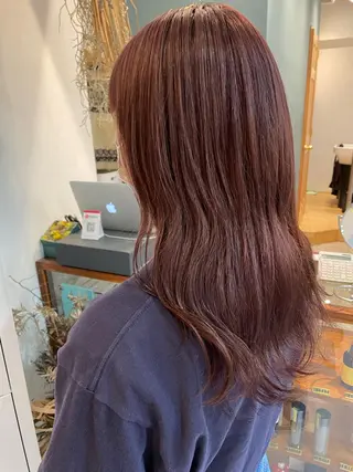 セミロング カラー 中目黒🌼 🌼ハナのヘアスタイル