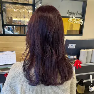 セミロング カラー スナコザワ レナのヘアスタイル