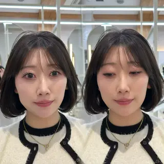ショート oto🎀×美髪× シースルー前髪🤍のヘアスタイル