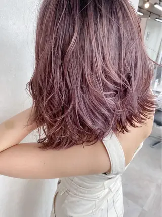 ミディアム カラー 髪質改善 ヒデのヘアスタイル