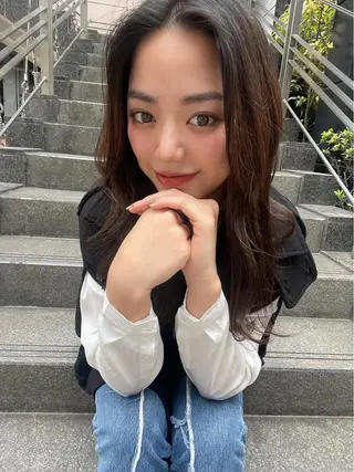 ミディアム カラー Lond  mare 🦋ayana🦋のヘアスタイル