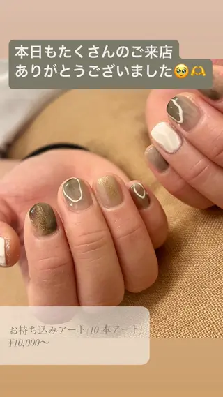 ネイル komorebi. 小峯 真実のネイルデザイン