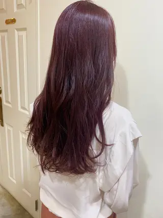 ロング カラー salowin渋谷kitaya park前所属・RIKA韓国ヘア/く びれヘア/上品カラーのヘアスタイル