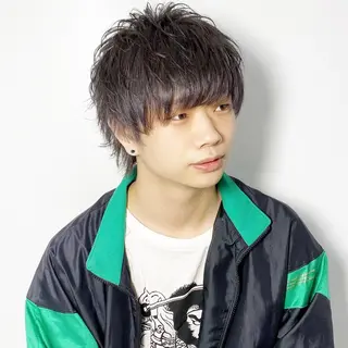 ショート パーマ メンズ 大橋 拓巳のヘアスタイル