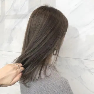 ミディアム カラー ヘアアレンジ 吉野 優子のマツエク・マツパデザイン