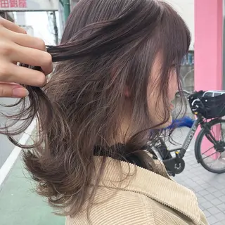 ミディアム sano sayakaのヘアスタイル