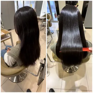 ロング 髪質改善ストレート アオヤギのヘアスタイル