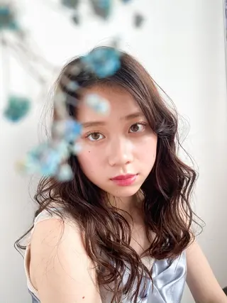 ミディアム 🌼透明感艶カラー オリーブ🌼河村咲のヘアスタイル