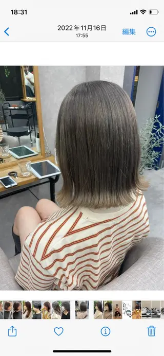 ミディアム カラー FRAME spa&hair room博多店【フレーム】所属・髪質改善｜顔周り｜博 多｜川上智也のヘアスタイル