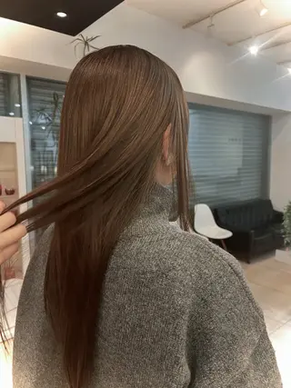 ロング カラー リリカ🐈‍⬛ブリー チカラー/上永谷のヘアスタイル