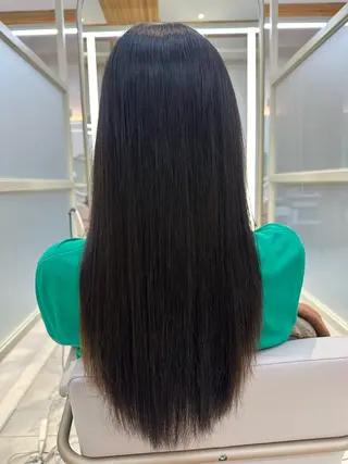 ロング oto🎀×美髪× シースルー前髪🤍のヘアスタイル