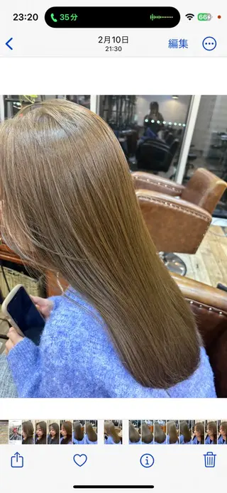 セミロング カラー at'Lav by belle所属・🕊️あやか ロングカット/メンズのヘアスタイル