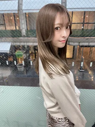 セミロング カラー 髪質改善will hairdesignのヘアスタイル