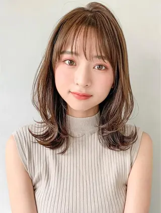 ミディアム 門野 鈴々のヘアスタイル