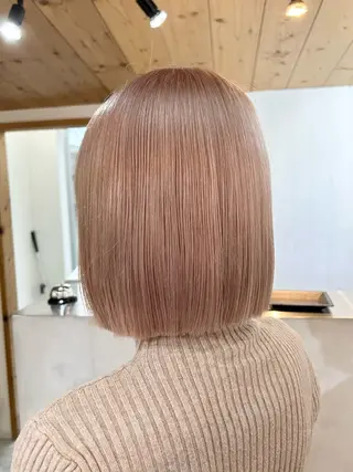 ショート カラー 韓国/ハイトーン/ ボブ🎀MIKU🎀のヘアスタイル