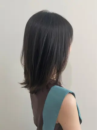 ミディアム カラー お洒落パーマ/ 艶カラー/michiのヘアスタイル