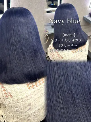 ロング カラー ヘアアレンジ ダメージレスカラー 🩵HIYO🩵のヘアスタイル