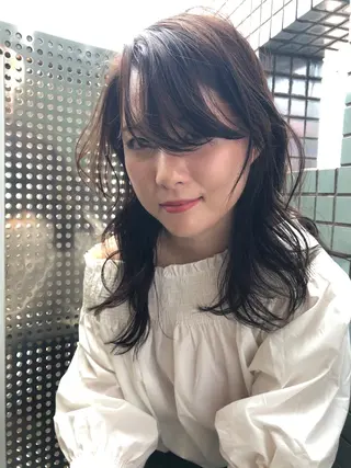 ミディアム カラー omocha hair salon所属・大嶋 伸吾のヘアスタイル