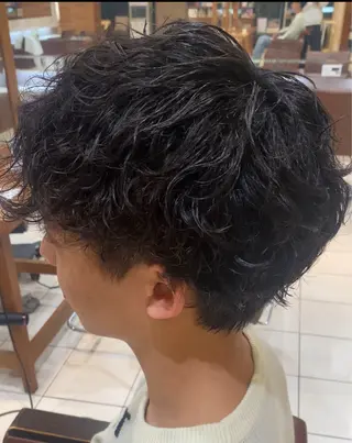パーマ メンズ 福嶋 和幸のヘアスタイル