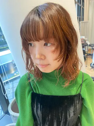 ミディアム アイブロウ 増井 彩乃のヘアスタイル