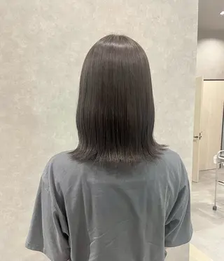 ミディアム カラー つちくら あみのヘアスタイル