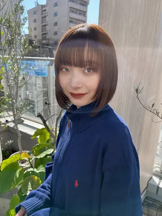 ミディアム 名古屋美容師/ moeのヘアスタイル