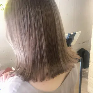 ミディアム フジサキ ケンのヘアスタイル