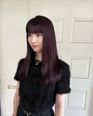 ロング まろやか透明感カラー ♡MANAのヘアスタイル