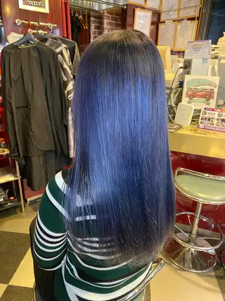 ロング カラー カット/ピンク/ ラベンダー/長谷恵花のヘアスタイル