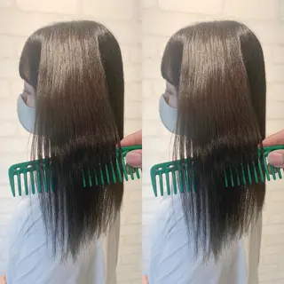 ロング 髪質改善 上品艶感カラーのヘアスタイル