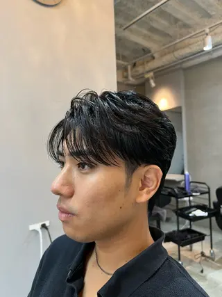 ショート パーマ メンズ Alo所属・メンズパーマ/表参道 モントのヘアスタイル