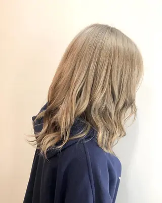 セミロング カラー ヘアアレンジ 🍀アレンジ簡単ヘア ☘️石田万里奈🍀のヘアスタイル