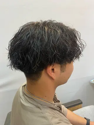 パーマ メンズ 柴田 将のヘアスタイル