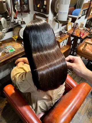 ロング カラー パーマ 飯田 実歩(じっぽ)のヘアスタイル