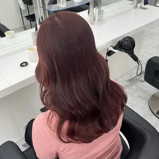 セミロング カラー ハイトーン/ 髪質改善/上質艶髪のヘアスタイル