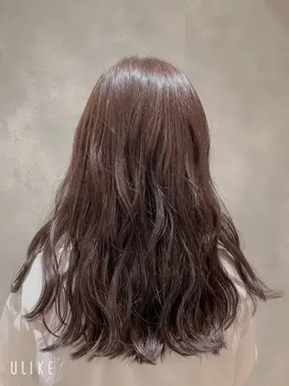 セミロング カラー エンドウ ミノリ🤎 /半個室/レイヤーのヘアスタイル