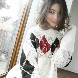 ミディアム カラー パーマ ulu-ウル所属・北川 大輔のヘアスタイル