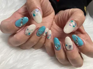 ミディアム ネイル nail yukkoのネイルデザイン
