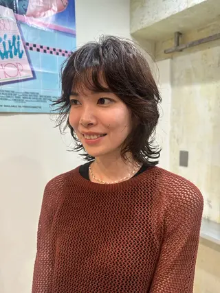 ミディアム パーマ AR.MARA hair  studio所属・AR.MARA サトウヒカルのヘアスタイル