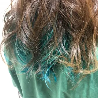 セミロング カラー 原田 龍之介のヘアスタイル