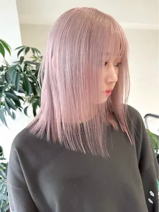 ミディアム カラー ヘアアレンジ TOA/天神 カラーモデル募集中のヘアスタイル