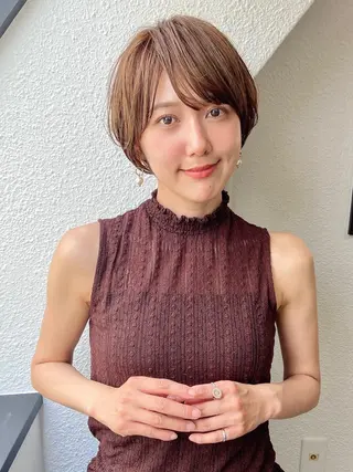 ショート カラー 🦋透明感カラー🦋 なつやのヘアスタイル