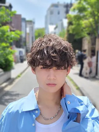 パーマ メンズ 原宿 フェザーパーマ fifth イノウエのヘアスタイル