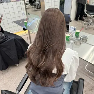 セミロング カラー ミルクティーベージュ /sara💛のヘアスタイル