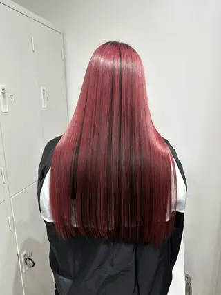 ロング カラー ヘアアレンジ ⭐️柏木皇気ブリーチ ムラ修正/他店直しのヘアスタイル