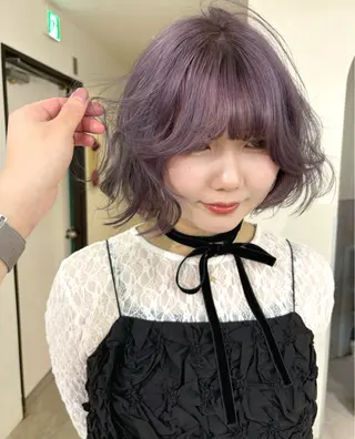 ショート カラー mizuki/ピンク ベージュ.レイヤーのヘアスタイル