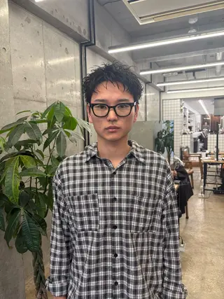 ショート カラー パーマ men's 特化 ✨ソウタのヘアスタイル