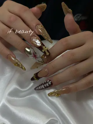 ネイル if Hair＆Nail Salon所属・IKA /海外ネイル /個性派/ワンホンのネイルデザイン